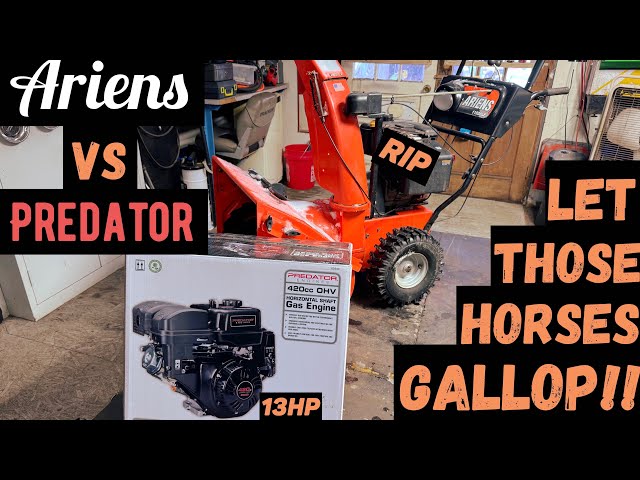 Ariens Snowblower Techumseh To Predator Engine Swap
