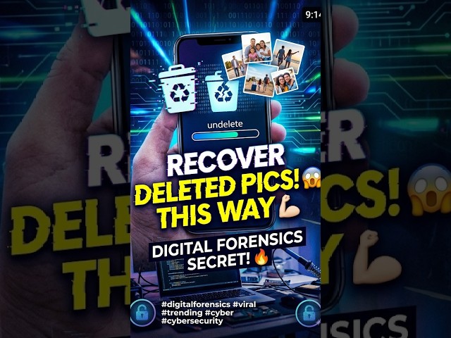 Recover DELETED Photos in 60 Seconds! 😱  💪🏻#digitalforensics  #viral #trending #shortsviral
