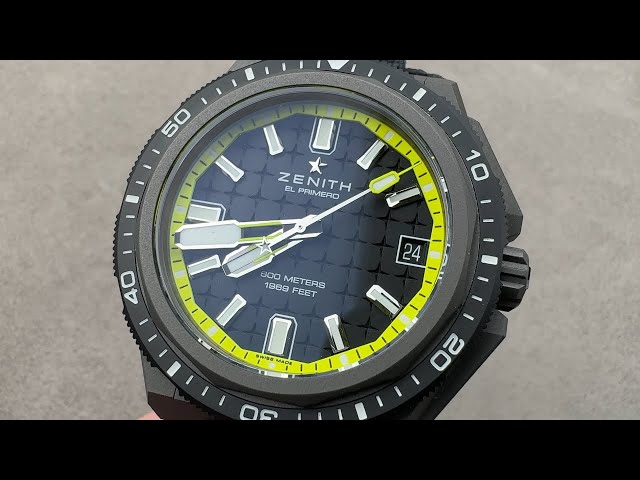 Zenith Defy Extreme Diver (97.9600.3620/21.I300) - 43mm Titanium Yellow and Black Watch Review