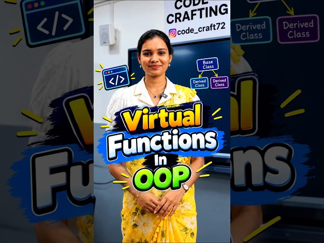 Virtual Functions Exposed! 🛑 (Stop Writing Broken OOP)" #oop # #cppprogramming #codecrafting #cppcas