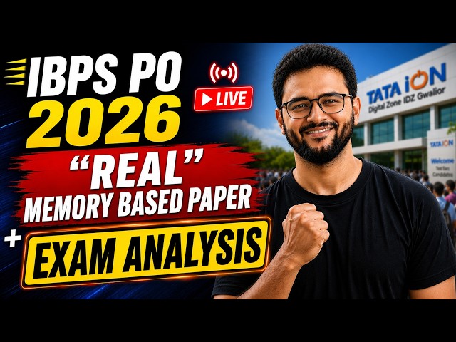 IBPS PO 2026 Exam Analysis 🔥Complete Memory Based Paper | Difficulty Level, Good Attempt & Cutoff