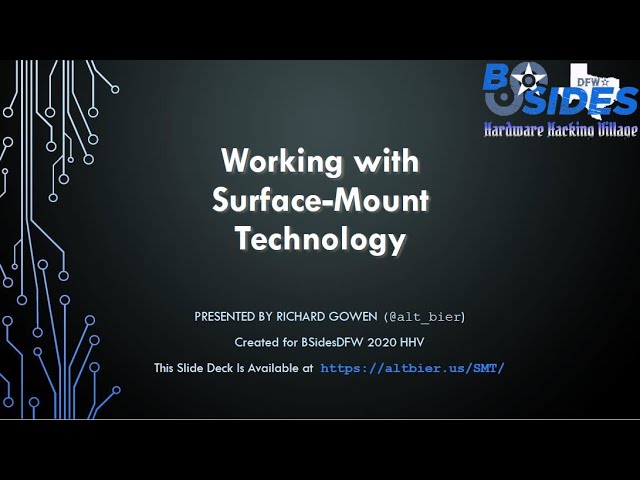 Working with Surface-Mount Technology HHV2020