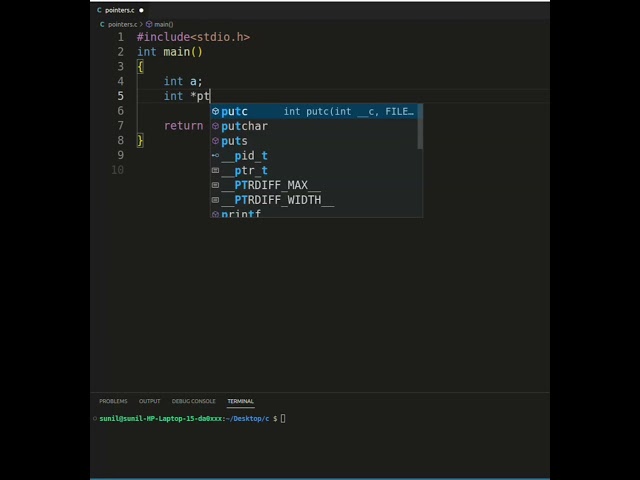 pointers syntax in c programming #cprogramming