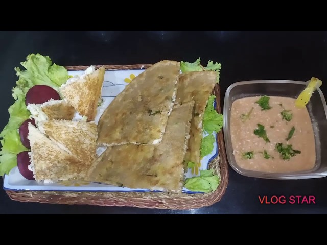 Crispy Stuffed Partha With Cheese And Chicken|Stuffed Sandwiches|Special Sauce