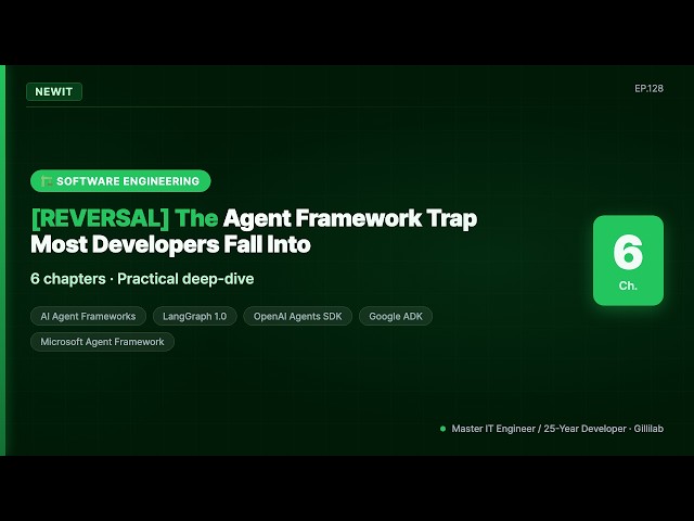 [REVERSAL] The Agent Framework Trap Most Developers Fall Into | #NEWIT
