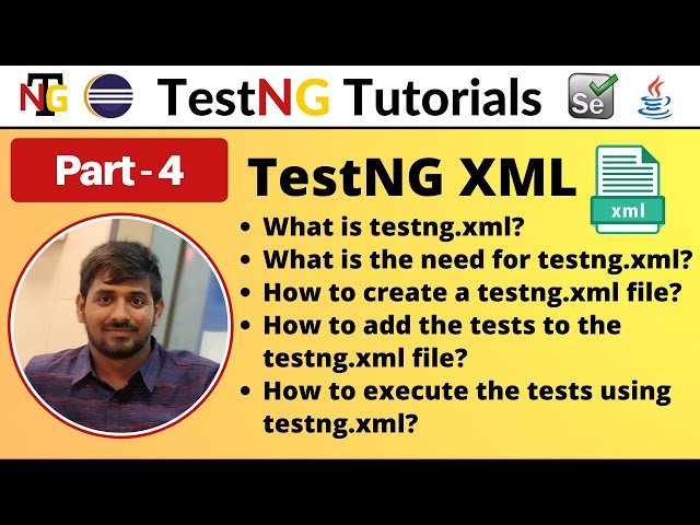 P4 - Basic structure of TestNG xml file | TestNG | Testing Framework |