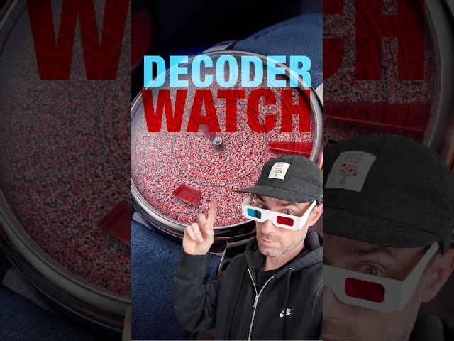 Decoder watch that reveals the time