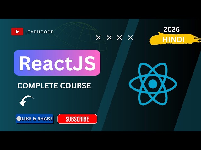 ReactJS Complete Course In HIndi In 2026 | | Learn ReactJS 2026