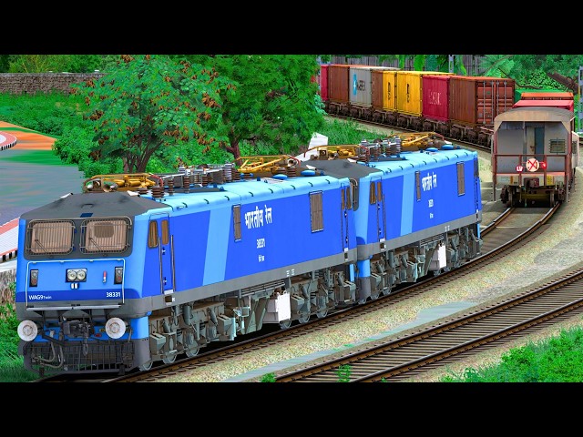 TWIN WAG9 SHUNT SHIP CONTAINER WAGON | BUMPY RAILROAD | Train Simulator | Railwork | NTG GAMING