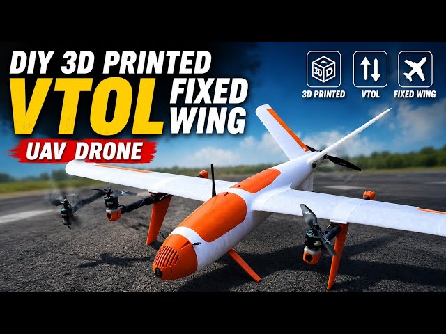 3D Printed VTOL UAV Full Build & FPV Flight Test | From Print to First Flight