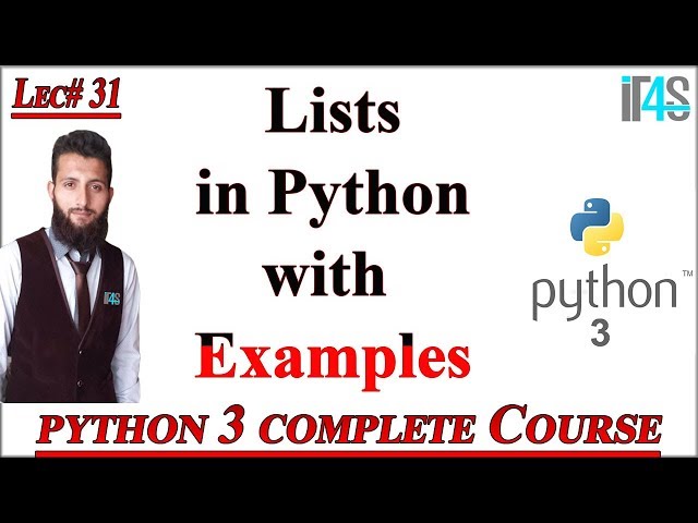 Python Tutorial in Urdu | Hindi | Lists in Python | Lists Uses and Examples in Python