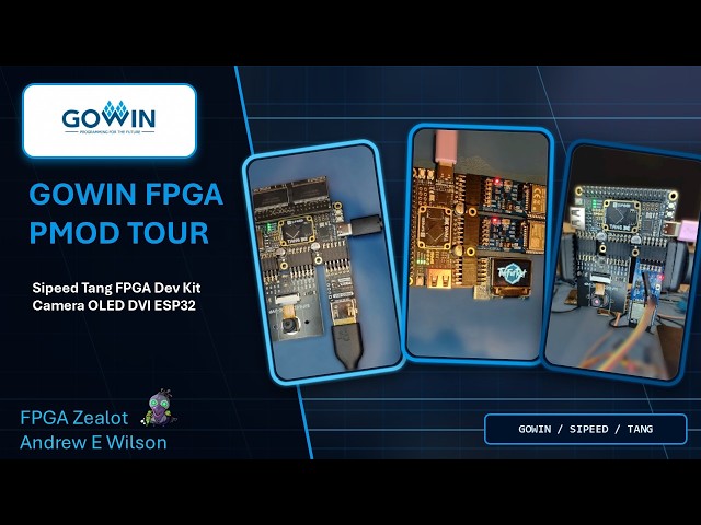Gowin Sipeed Tang FPGA PMOD Tour: OLED, Camera, DVI, ESP32