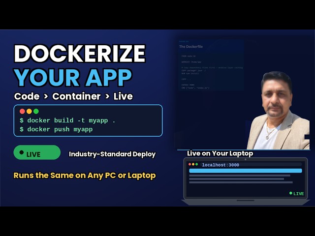 Docker Tutorial: Build, Containerize & Deploy Your App | Full Course