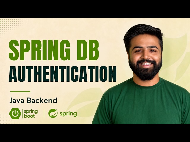 Spring Security DB Authentication & Password Security | Spring Boot Full Course #36