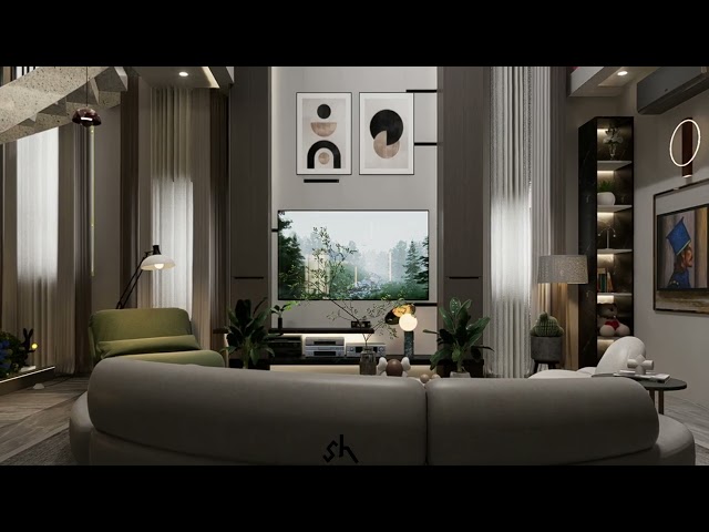 Modern Luxury Living Room Interior Design | 3D Architectural Animation