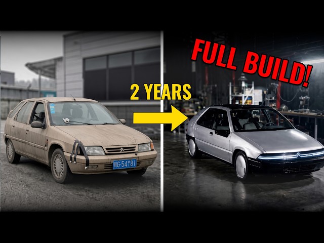 2-Year Full Build: Scrap Citroën ZX Becomes Cyberpunk Machine