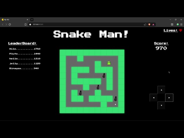 Snake Man!!!!!!! WOWWW 😱 (on JS)