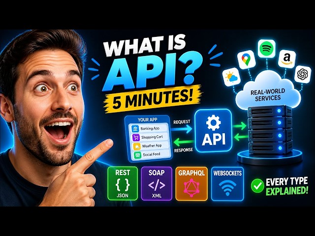 What is an API? Every Type Explained in 5 Minutes! (REST, SOAP, GraphQL & More)