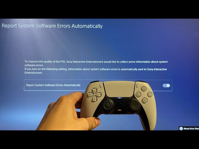 PS5: How to Report System Software Errors Automatically Tutorial! (For Beginners)