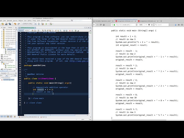 Java Chunk 1, Mod 3, Ex 0: Operators Practice