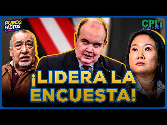 Encuesta CPI: López Aliaga lidera, Keiko y Vizcarra completan el podio | SEGMENTO #PurosFactos