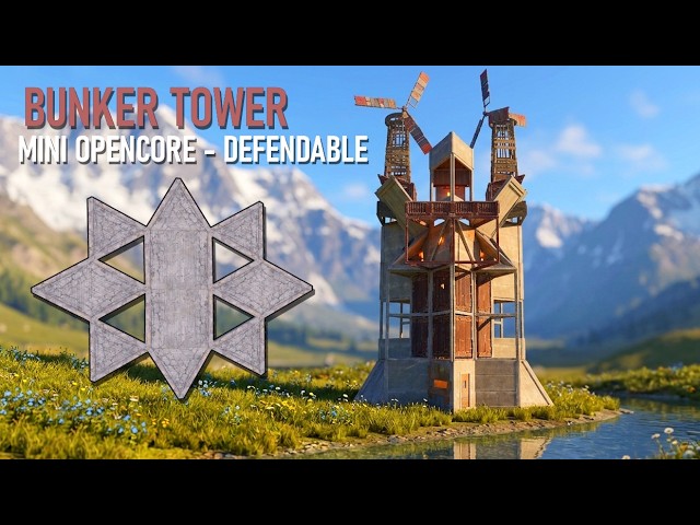 Rust 2x1 Base Design (Bunker / Opencore Tower Base Design in Rust)