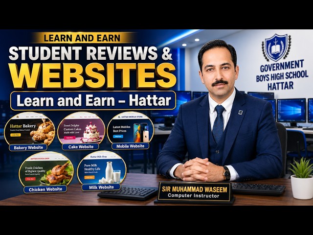 Learn and Earn Computer Course – Students' Amazing Websites | GBHS Hattar