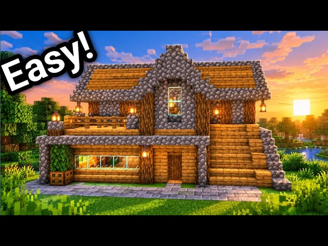 Minecraft House 🏡- Easy & Beautiful | TUTORIAL.