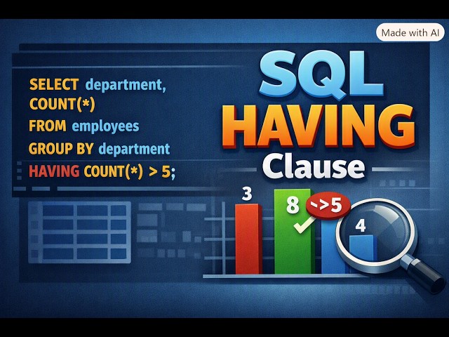 Most SQL Beginners Get HAVING Wrong! Here's the Right Way
