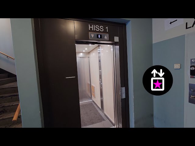 Stockholm, SWE: 2017 KONE MonoSpace MRL-Traction Elevator at Sköntorpsvägen 29A