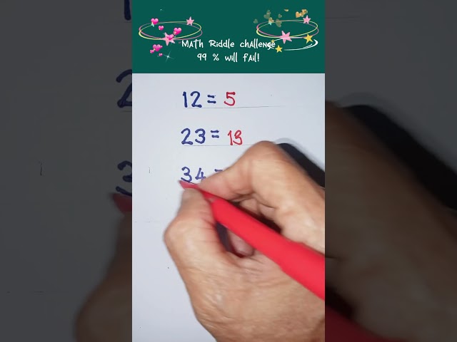math Riddle challenge‼️ Find the missing number‼️ #braintest #mathriddle #mathbrainteaser