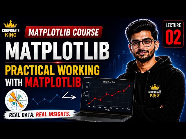Lecture 2: Matplotlib Practical Working | Real Data Analysis & Visualization