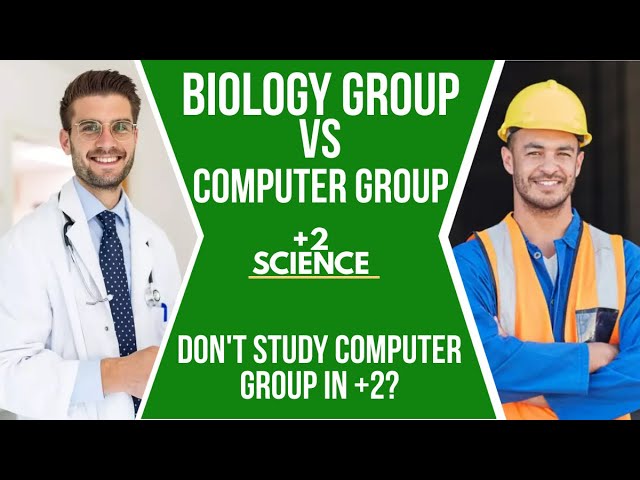 DON'T CHOOSE COMPUTER GROUP IN +2 SCIENCE ?