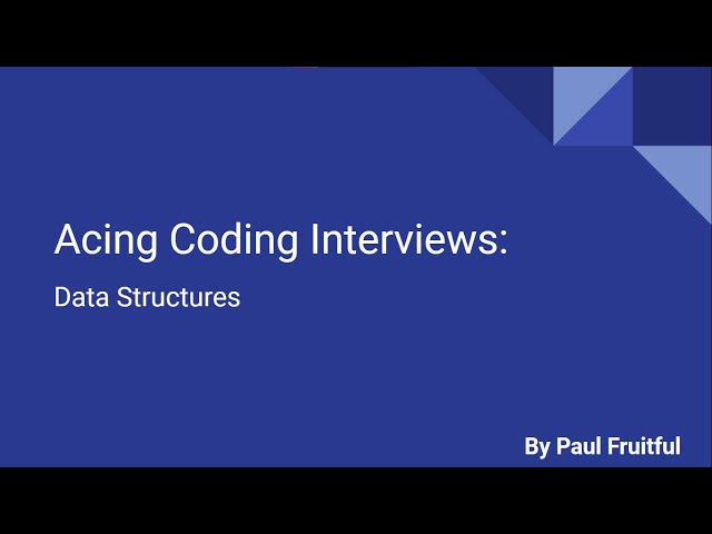 What are Data Structures? - (Acing The Coding Interview: Data Structures Ep1)