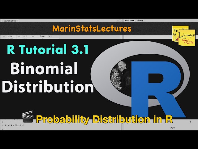 Binomial Distribution in R | R Tutorial 3.1| MarinStatsLectures