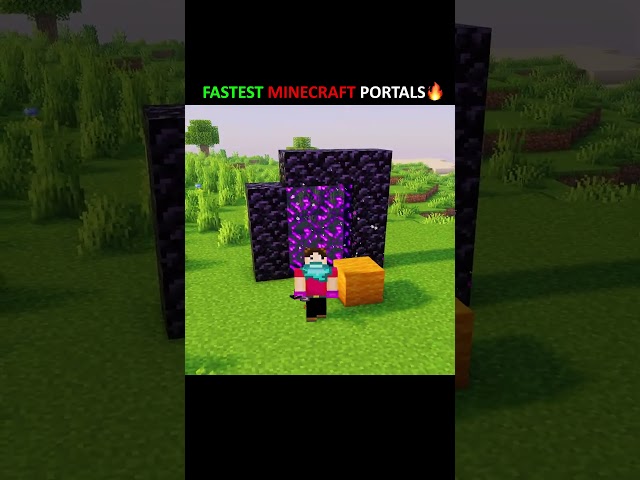FASTEST MINECRAFT PORTALS SPEEDRUN #minecraft #tutorial