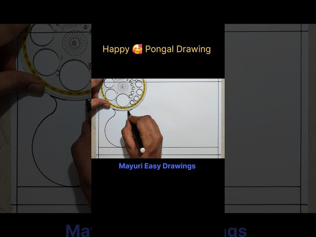 😍 Happy Pongal Drawing Easy #shorts