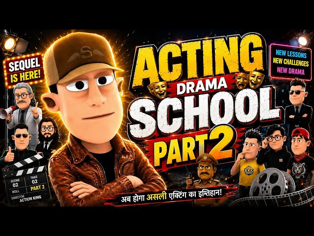 Acting School Part 2 🎭🎬 | एक्टिंग स्कूल | @komedykeking | Type of Students in Drama School. Comedy