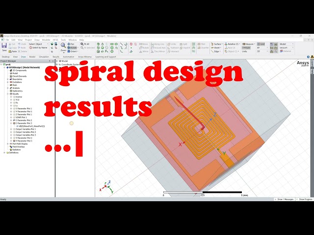 spiral antenna using artificial intelligence AI machine learning train hfss