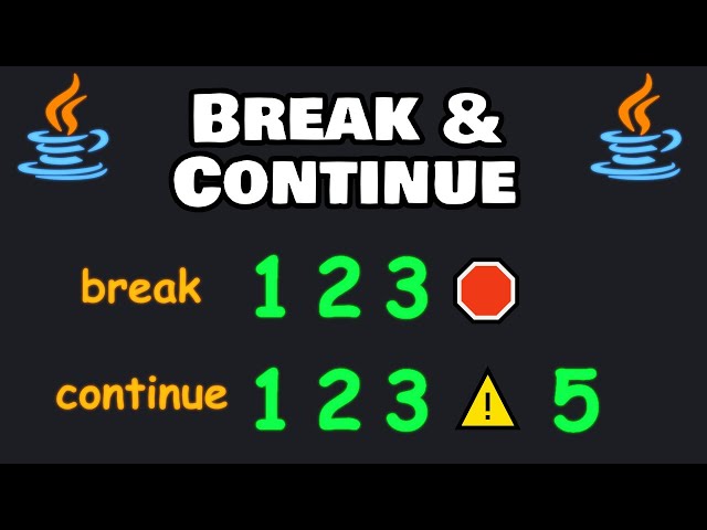 Learn BREAK & CONTINUE in 2 minutes! 🚦