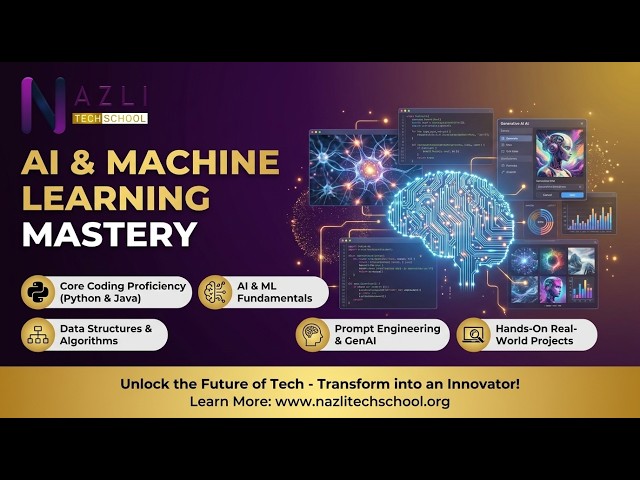 Master AI & Machine Learning in 2026! 🚀 | AI & ML Mastery Program | Nazli Tech School 🤖💡#ai