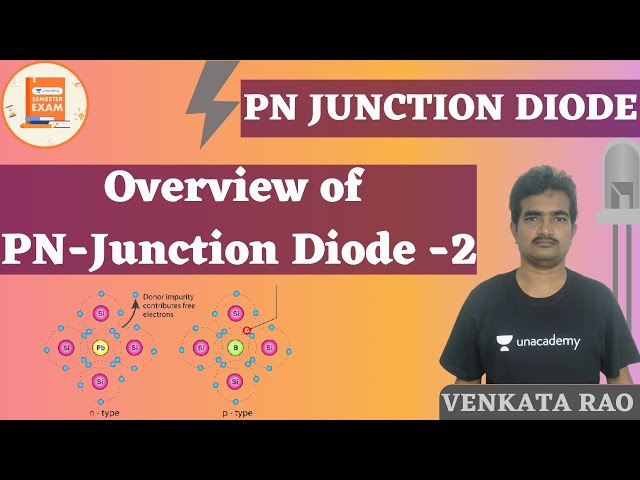 Overview of PN-Junction Diode -2 | PN-Junction Diode | Venkata Sir
