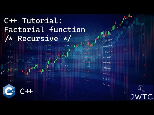 C++ Tutorial: Factorial function (recursive method)
