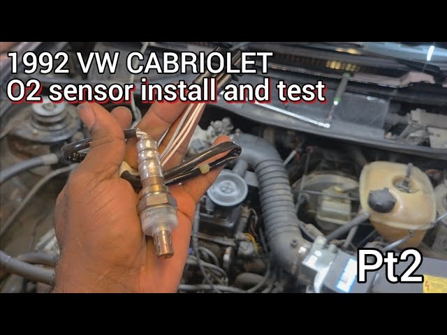 VW cabrio o2 sensor install and testing pt2
