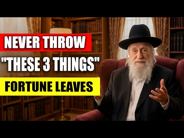 Why Jews NEVER Throw Away These 3 Things: Your Fortune Leaves With Them.