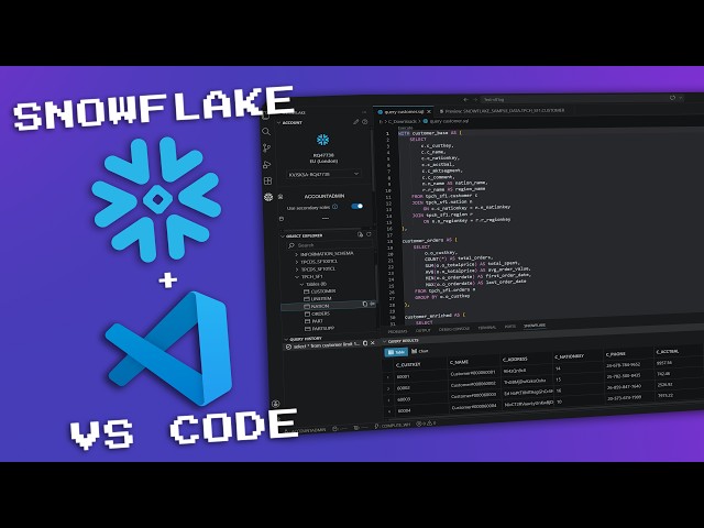 Snowflake Extension for VS Code — Full Beginner Tutorial