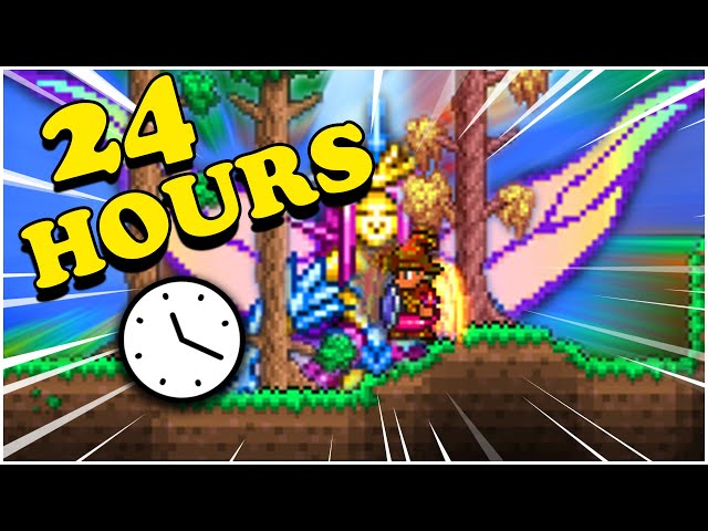 i beat Terraria 1.4 in 24 hours and this is what happened