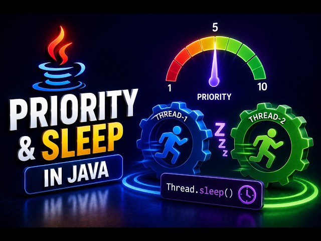 # 71 _ Thread Priority and Sleep in Java | Optimizing Threads