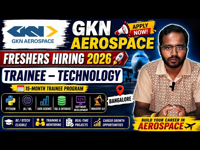 GKN Aerospace Freshers Hiring 2026 🔥 #freshers #job #jobs #jobsearch #govtjobs #ytshorts #yt