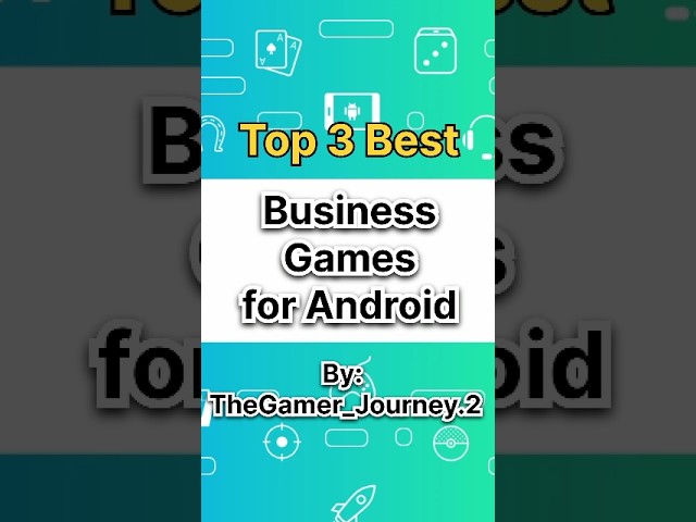 Top 3 Best Business Online & Offline Games for Android|Best games that recommend|TheGamer_Journey.2😎